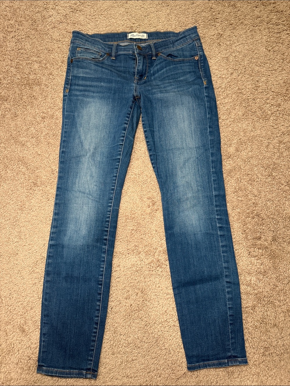 Madewell Indigo Skinny Jean - Faded Blue Wash